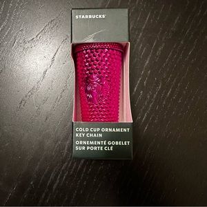 Starbucks Sangria Studded Keychain/Ornament New Christmas 2022